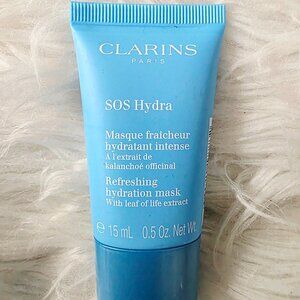 NWT Clarins SOS Hydra Refreshing Hydration Mask, 15mL